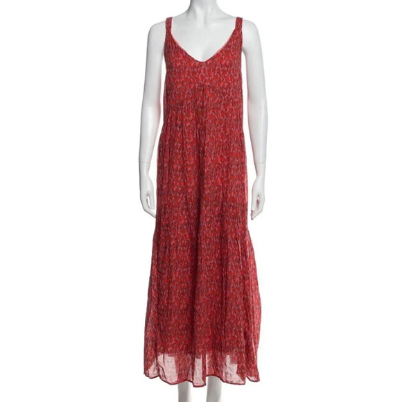 NWT Cotton Joie Maxi tiered dress Tea Rose MSRP $248 Medium REVOLVE - Picture 12 of 12